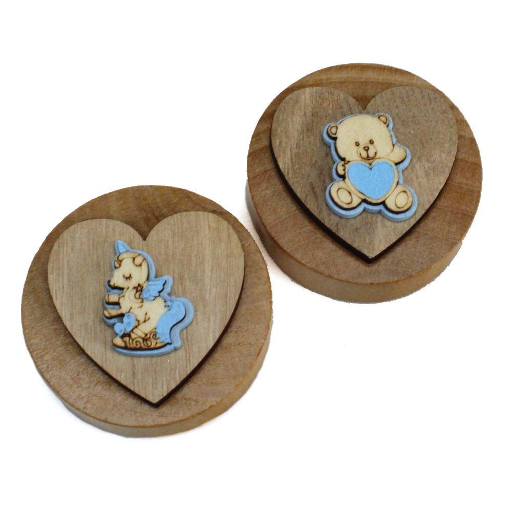Apribottiglie In Legno Con Calamita - Bomboniera Animali (Orso, Coniglio, Leone, Elefante), 12 Pezzi - Foto 11