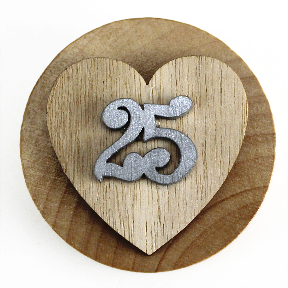 Scatola di legno 25 Aniversario Juntos personalizzata