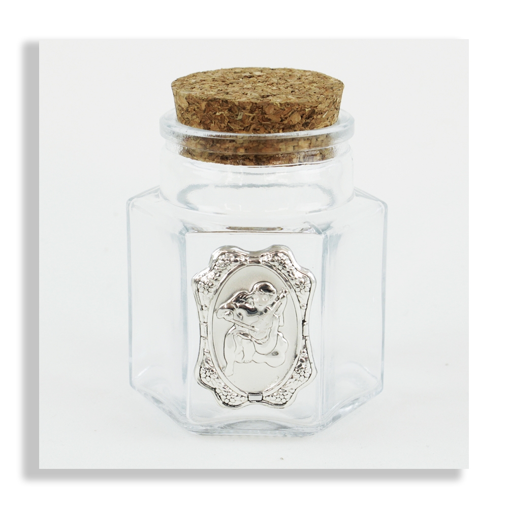 Kit 12 Barattoli In Vetro Per Bomboniere DLM26595 | Porta Confetti Con Albero Della Vita | Segnaposto Marroni Per Matrimoni E Battesimi - 4
