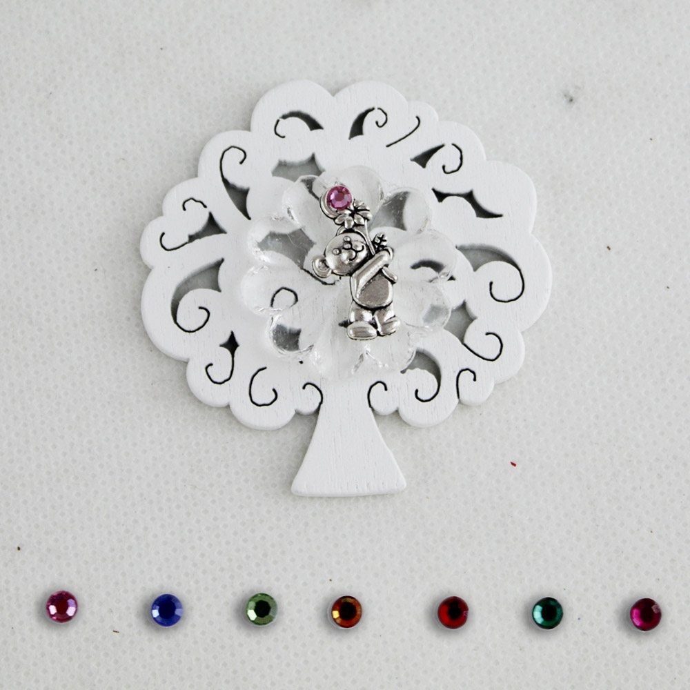 DLM Bomboniere DLM29143 (Kit 12 Pezzi) Calamita Albero della Vita 30 Trentesimo Compleanno Nozze Anniversario Confettata Segnaposto bomboniera Regalo