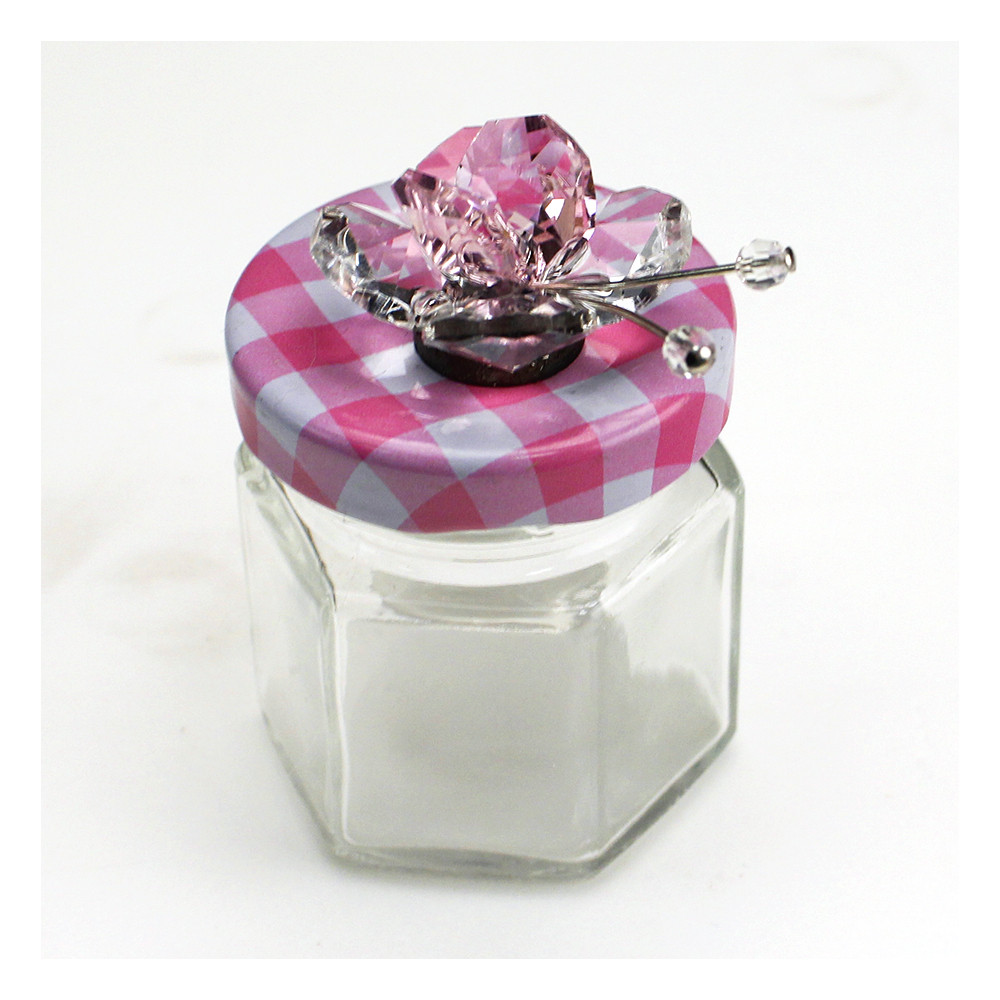 DLM Barattolo In Vetro Per Bomboniere Santa Cresima: Con Ballerina In Porcellana E Cuore Argentato, 100 Ml - 3