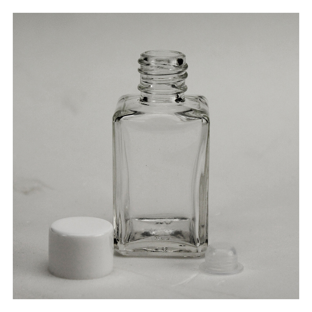 DLM - Mini Bottigliette Mignon di vetro Riutilizzabili con tappo e Imbuto  per Olio Amaro Liquori 30 ml Alcolici Salsa
