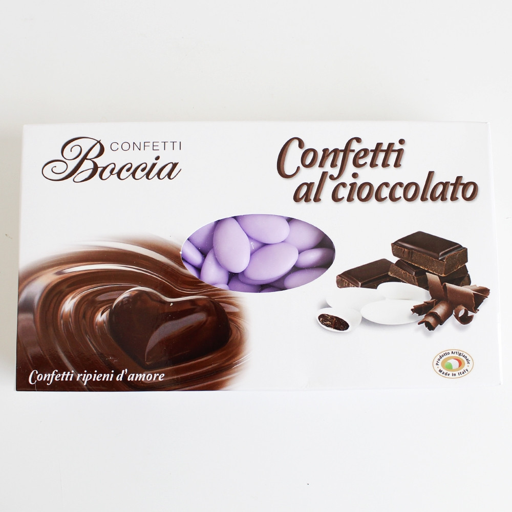 DLM - Confetti al Cioccolato Artigianali Boccia confezione da 1 KG_Glicine  - Italiano