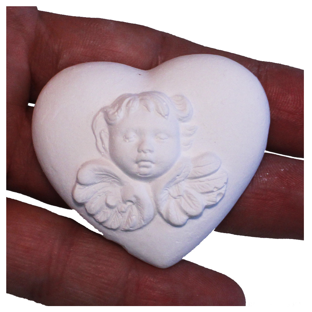 12 Pezzi Gesso Angelo Bianco 4 Cm – Decorazione Per Bomboniere E Ricorrenze – Non Tossico