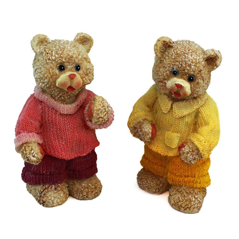 Portachiavi orso Teddy personalizzato resina