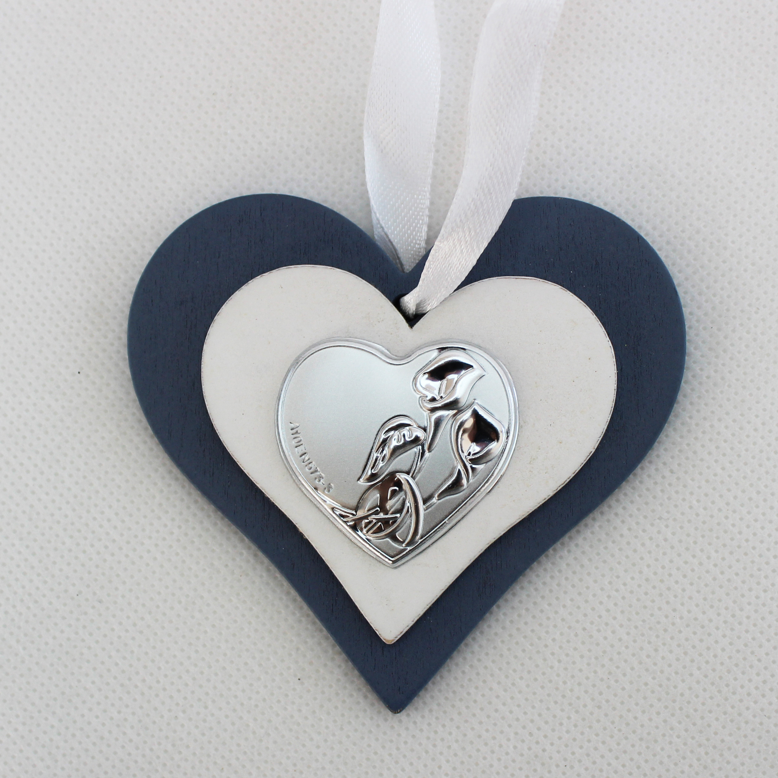 Icona cuore in legno per matrimonio con scatola (kit 12 pezzi)