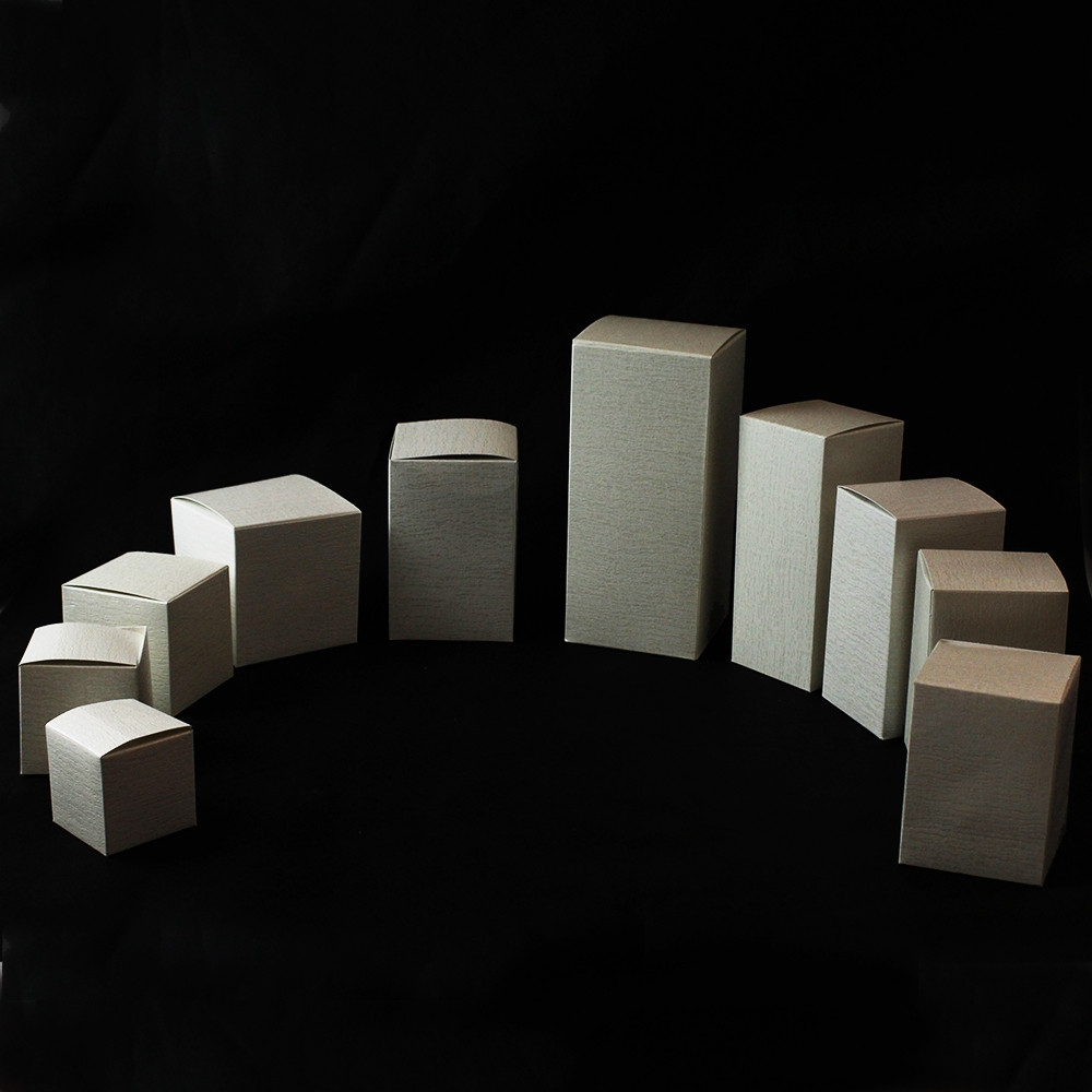 Kit 6 pezzi scatola in cartoncino colore panna per confezioni (dimensione a scelta)