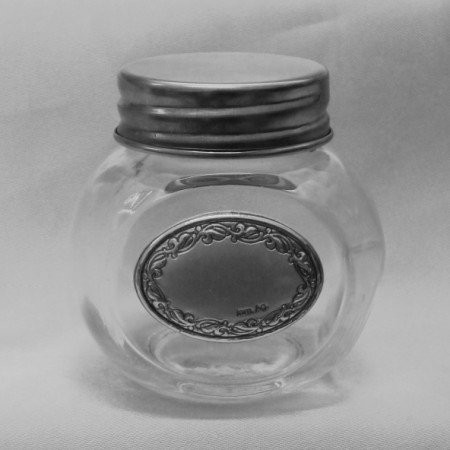 Barattolo in vetro con Piastra Ovale (kit 12 pezzi)