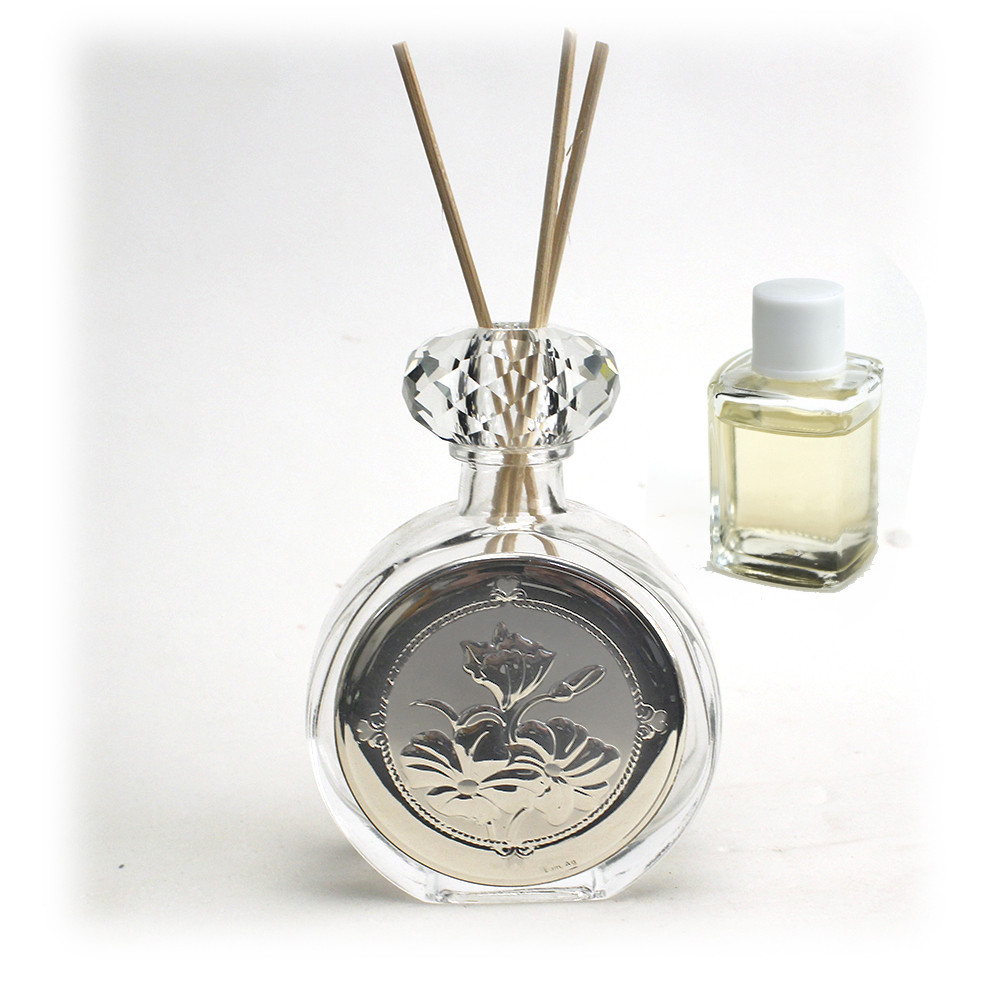 Profumatore in Cristallo Icona Fiore Fiori Rose Nozze Anniversario Diffusore per Ambienti Profumo