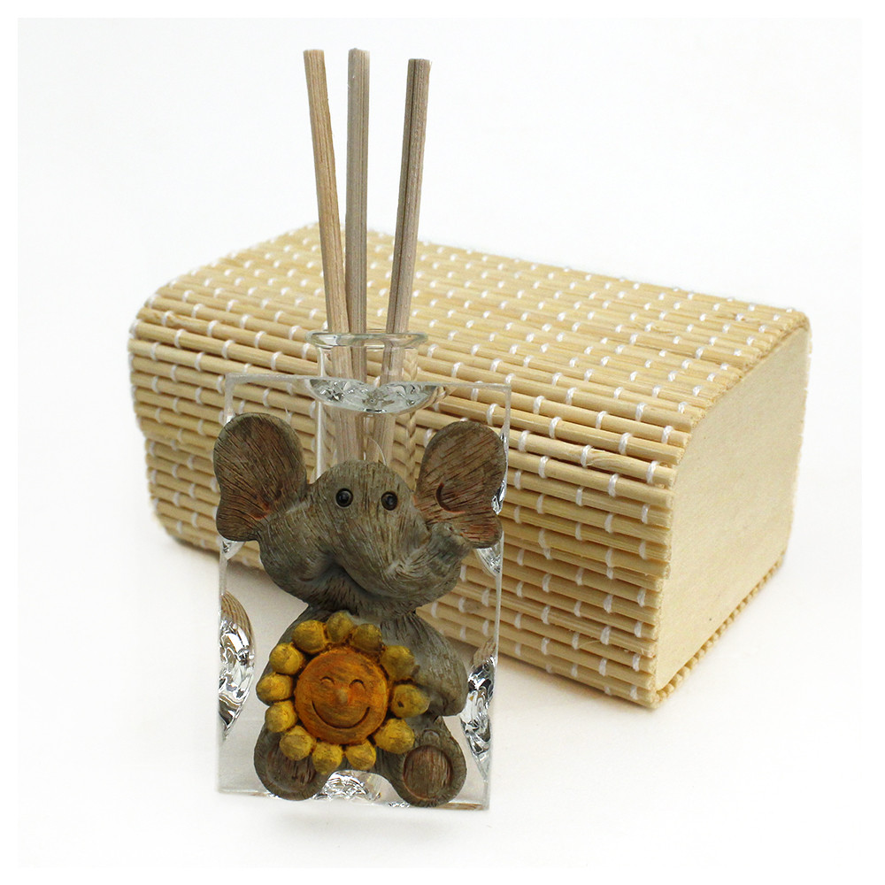 DLM96579 Kit 12 Barattoli In Vetro Con Animaletti In Resina (orsetto, Leone, Elefante, Coniglio) Per Bomboniere E Confetti - 4