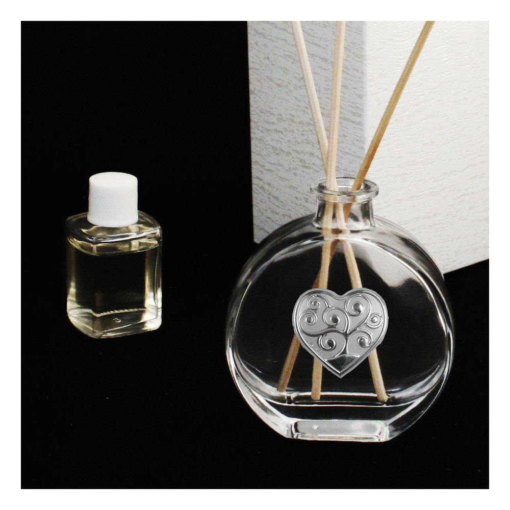 Profumatore in Vetro con Cuore Albero della Vita Life Tree Diffusore per Ambienti Profumo