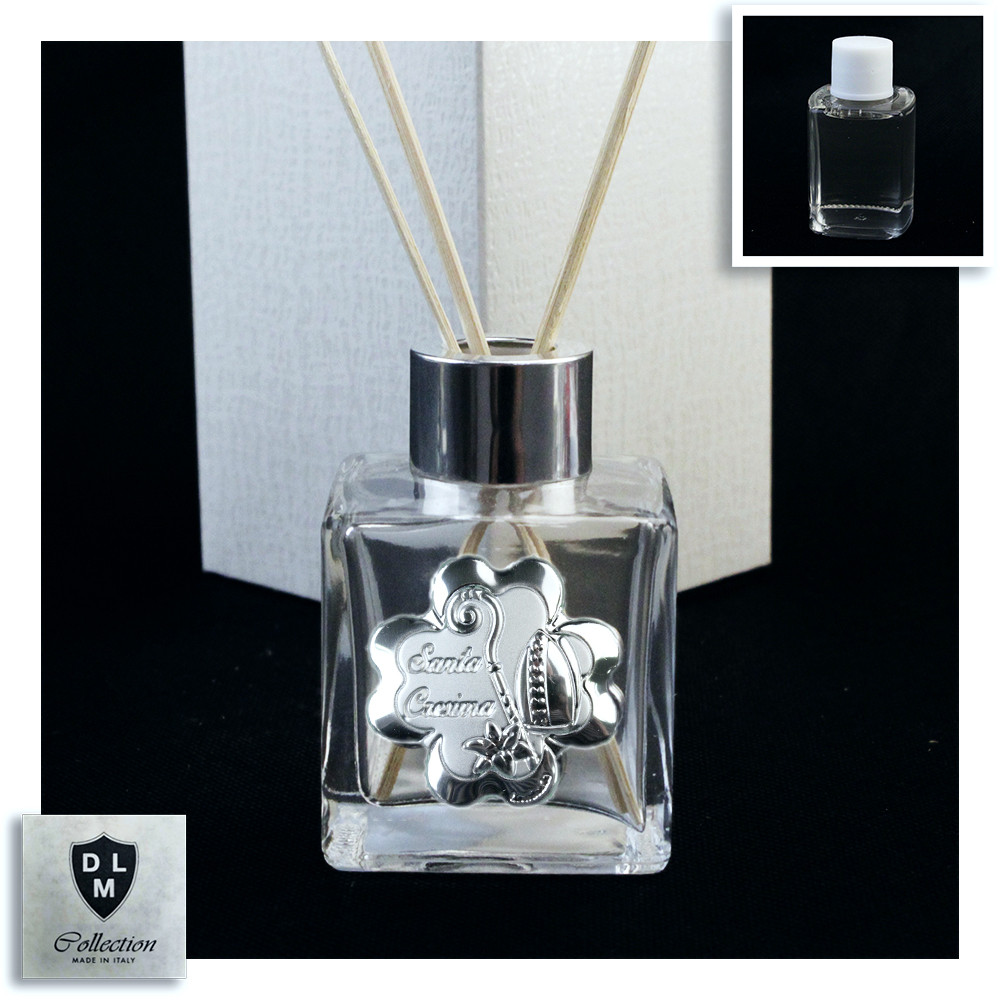 Profumatore in Vetro Quadrifoglio Santa Cresima Diffusore Profumo