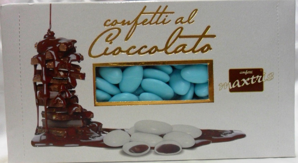 Confetti al cioccolato celesti