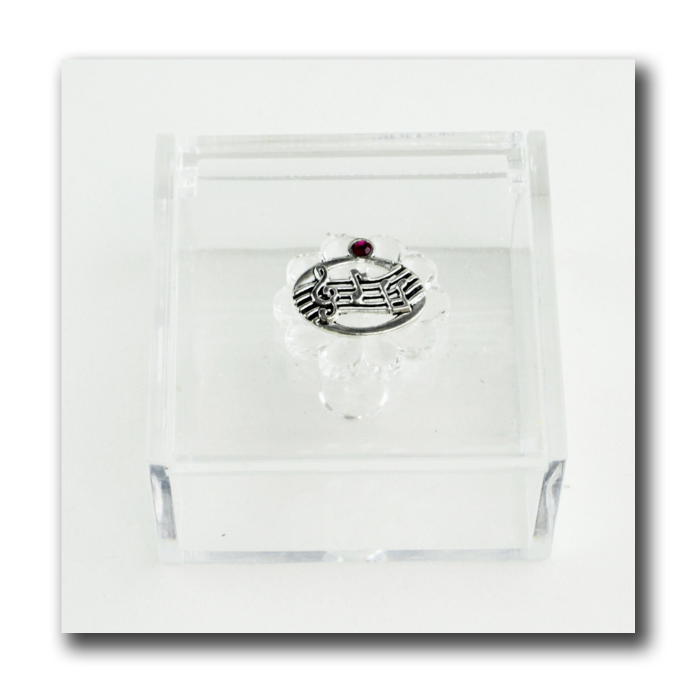 Scatola portagioie in plexiglass Chiave di Violino Sol Pentagramma Porta Confetti plexi 