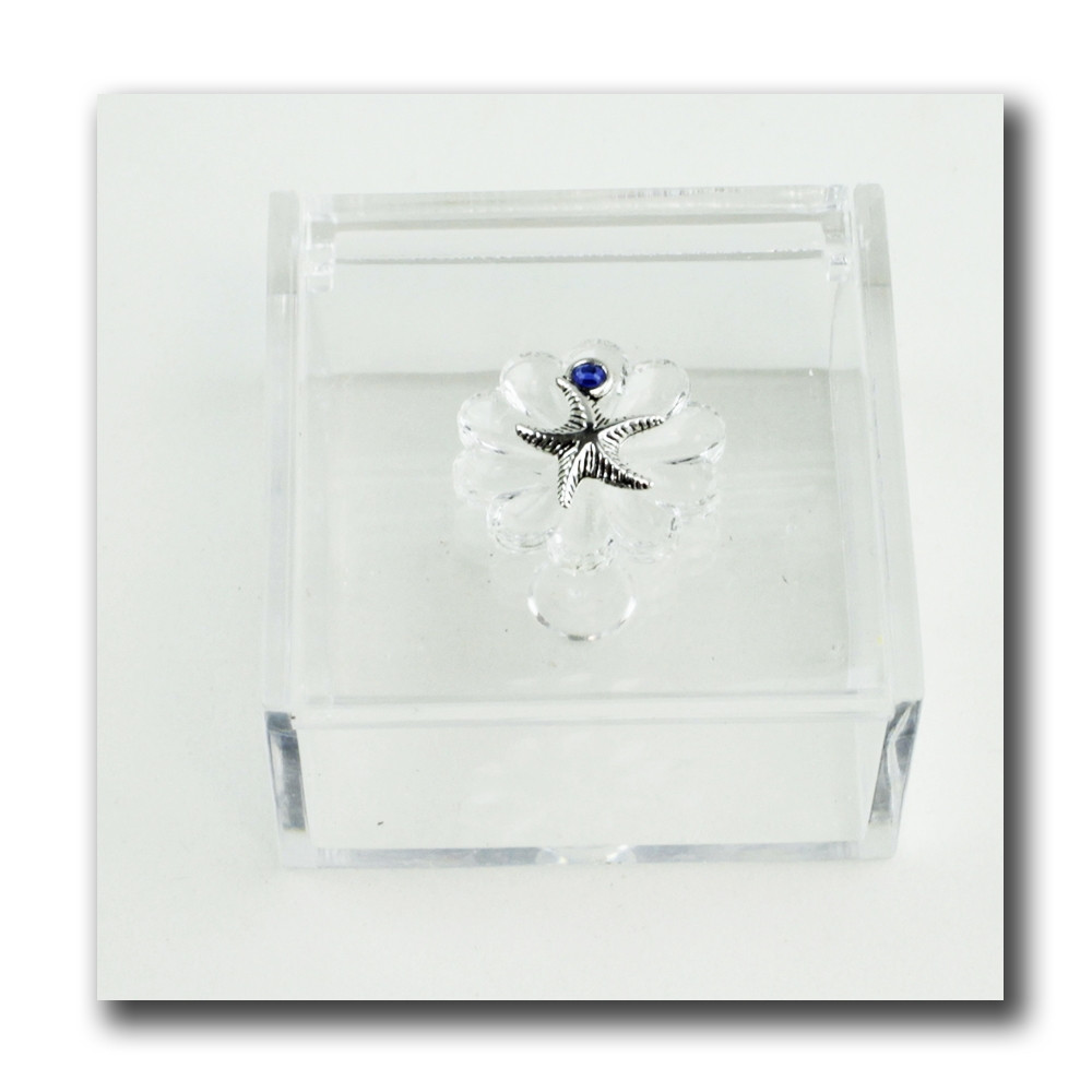 Scatola portagioie in plexiglass Sea Mare Stella Marina Porta Confetti plexi 