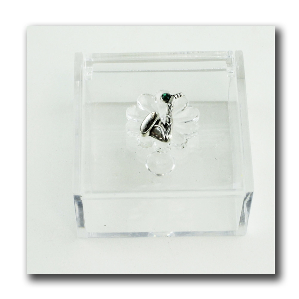 Scatola portagioie in plexiglass Tromba Sax Sassofono Mare Confetti plexi 