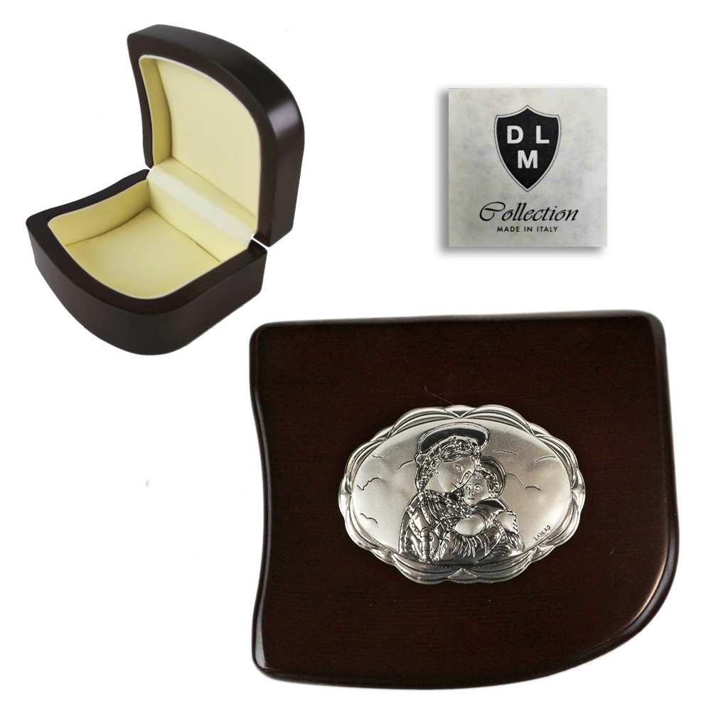 Scatola Portagioie Madonna con Bambino Gesù Svuotatasche Portagioielli Beauty Case