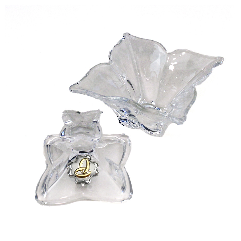 Kit 6 Profumatori In Vetro Soffiato Portafortuna – Quadrifoglio, Girasole Con Coccinella E Farfalla – Bomboniere E Ricordini Per Battesimo, Matrimonio E Laurea, Made In Italy - 2