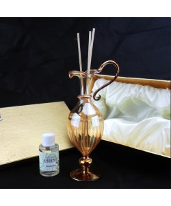 Profumatore in vetro soffiato ambra