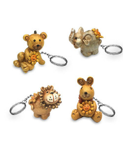 Portachiavi in resina, animali