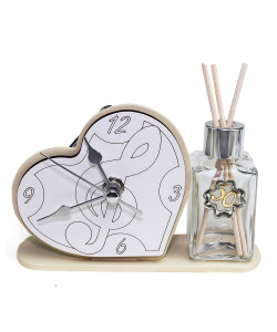 Profumatore Orologio Cuore con Chiave di Violino Sol 50 Cinquantesimo Anniversario Diffusore Profumo