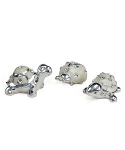 Animali Animaletti Argento Smaltati Perlati con Strass Punti luce Cristallo Tartaruga Coccinella Confettata Segnaposto Nascita Compleanno