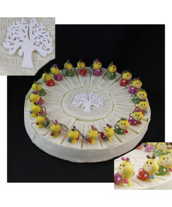 Bomboniere a Torta Panna Albero della Vita Portachiavi Ciondolo Lumaca Chioccia Chiocciola Compleanno Confettata