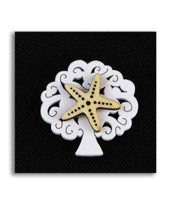 Calamita Albero della Vita con Stella Marina Mare Confettata Segnaposto
