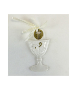 Calamita Calice Comunione con Crocifisso in resina per Cresima