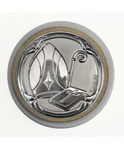 Calamita Magnete Tonda in legno Santa Cresima Segnaposto Pensierino Confettata