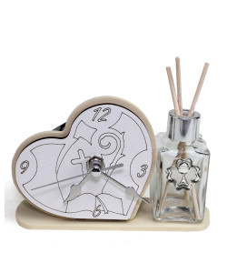 Profumatore Orologio Cuore con Cappello e Bastone Vescovile e Calice Diffusore Profumo
