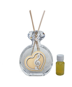 Profumatore in Cristallo Chiave di Sol Musica Compleanno Diffusore per Ambienti Profumo