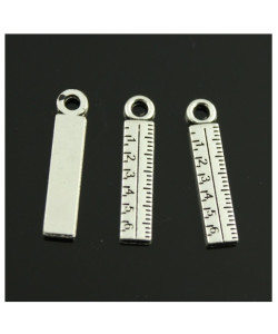 Ciondolo Ciondoli Charm Charms Righello Laurea Ingegneria Geometra Confettata Fai da Te