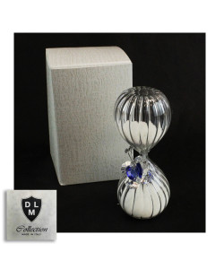 Clessidra in vetro con Farfalla in cristallo Tema Tempo per Matrimonio Comunione Cresima 