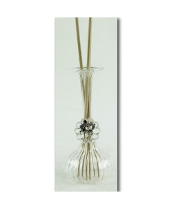 Diffusore in vetro soffiato e cristallo Cavallo Bottiglia Bottiglia Profumatore Laurea in Veterinaria