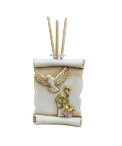 Diffusore Profumatore in Vetro e Resina Pergamena Santa Cresima Confettata