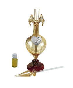 Profumatore Diffusore Profumo con Cuore Calle Coppia Fedi Nozze Matrimonio Anniversario Diffusore Profumo