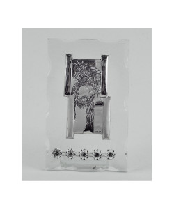 Icona Sacra in vetro con Strass Gesù Confettata Nozze Comunione Battesimo 