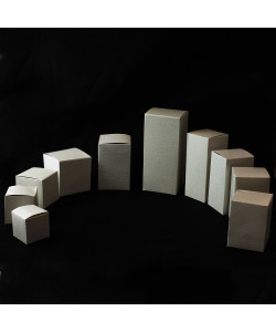 Kit 6 pezzi scatola in cartoncino colore panna per confezioni (dimensione a scelta)