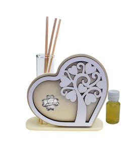 Profumatore Cuore in legno Quadrifoglio Albero della Vita per Laurea Pergamena Diffusore Profumo