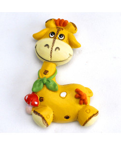 Magnete Calamita Animaletti Giraffa Peluche Nascita Battesimo Comunione Segnaposto Pensierino