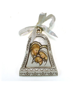 Magnete Calamita Campana Campanella in resina Sacra Famiglia Confettata Segnaposto