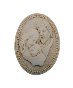 Magnete Calamita Medaglione in resina Sacra Famiglia Confettata Segnaposto