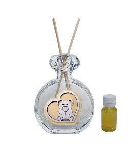 Profumatore in Cristallo Orsetto Compleanno Diffusore per Ambienti Profumo