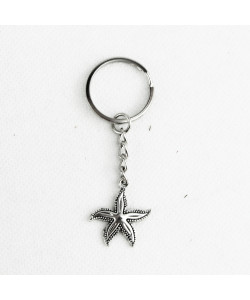 Portachiavi Ciondolo in Metallo Mare Stella Marina Confettata Segnaposto