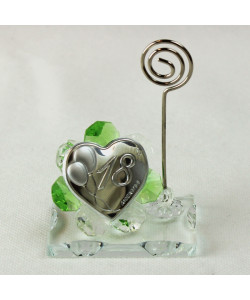 Portafoto Memo Clip Icona in cristallo per 18 Diciottesimo Compleanno