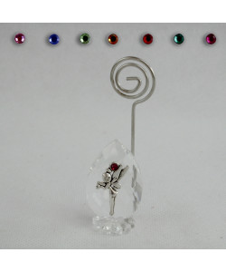 Portafoto Memo Clip in Cristallo con Trilly Campanellino Peter Pan Confettata Segnaposto
