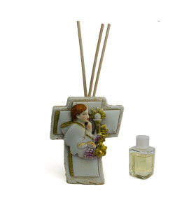 Profumatore Crocifisso Croce Gold Bambino in preghiera Diffusore per Ambienti Profumo