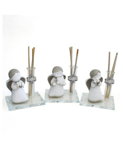 Profumatore in vetro con Angelo Angioletto Puttino Quadrifoglio Santa Cresima Diffusore Profumo Ambienti