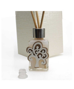 Profumatore in Vetro con Albero della Vita Life Tree in legno Diffusore per Ambienti Profumo